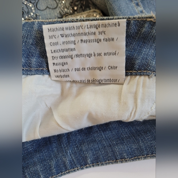 ❤️ ROSA & ROSE MINI SKIRT  LIGHT BLUE SIZE: M - Picture 7 of 12